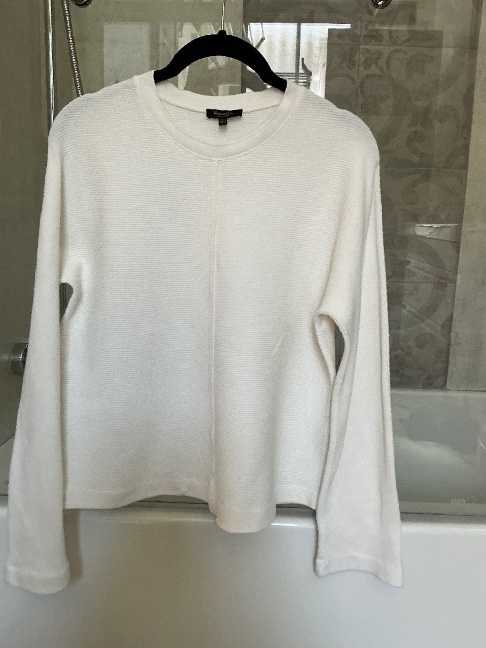 Massimo Dutti Textured Knit Top – Size S